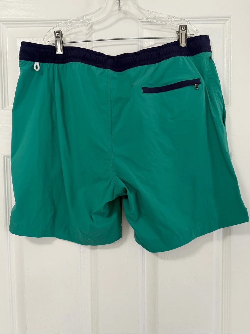 J.Crew Men’s Green Swim Trunks Board Shorts Size 35 Mesh Lined